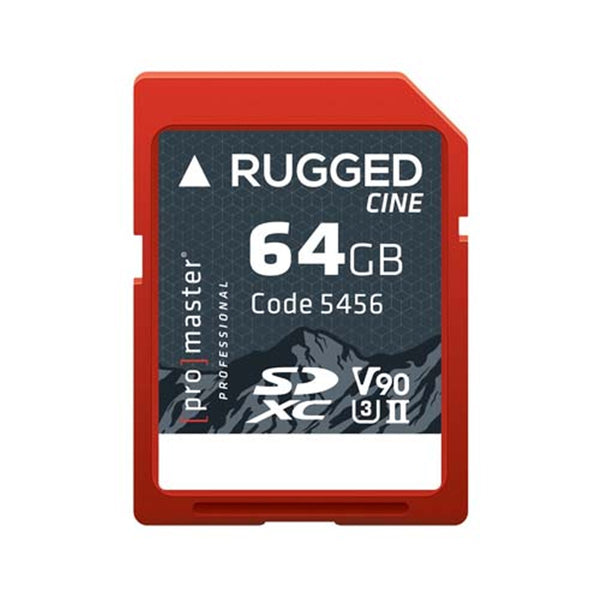 Promaster Rugged SDXC Card 5456 - 64GB UHS-II V90