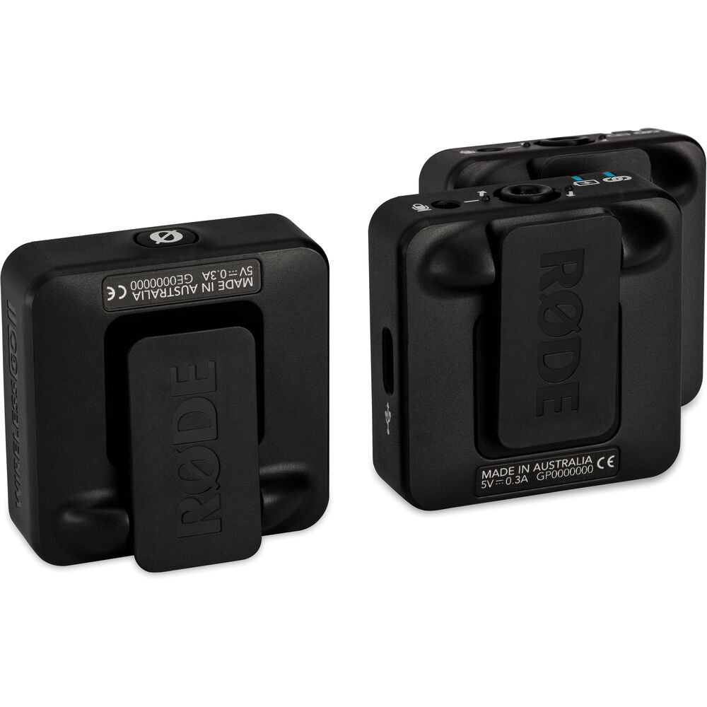Rode Wireless GO II 2-Person Compact Digital Wireless Microphone System-Recorder (2.4 GHz, Black)