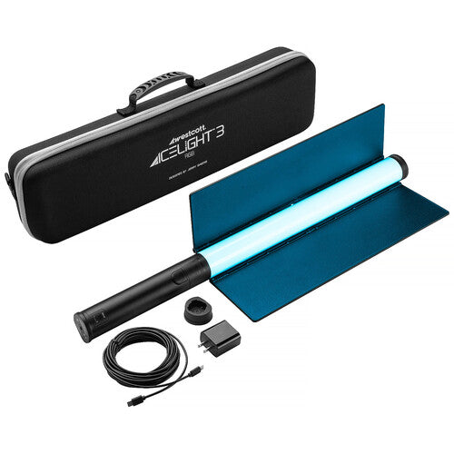 Westcott Ice Light 3 RGB LED Tube Light (1.5', Battery Grip & Barndoors Kit)
