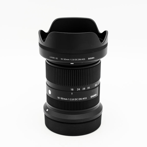 [キヤノンRF用] SIGMA 18-50mm F2.8 DC DN シグマ、「18-50mm F2.8 DC DN」キヤノンRFマウント用を本日7月
