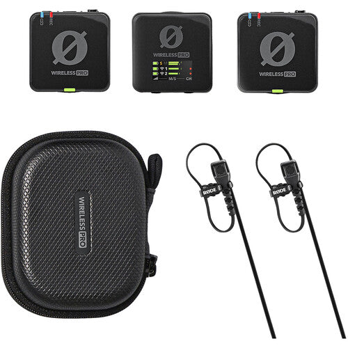 RODE Wireless PRO 2-Person Clip-On Wireless Microphone System-Recorder with Lavaliers (2.4 GHz)